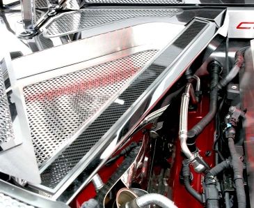 2020+ C8 Corvette Coupe - Rear Crossmember Covers w/Carbon Fiber Top Plate 2Pc | Choose Finish