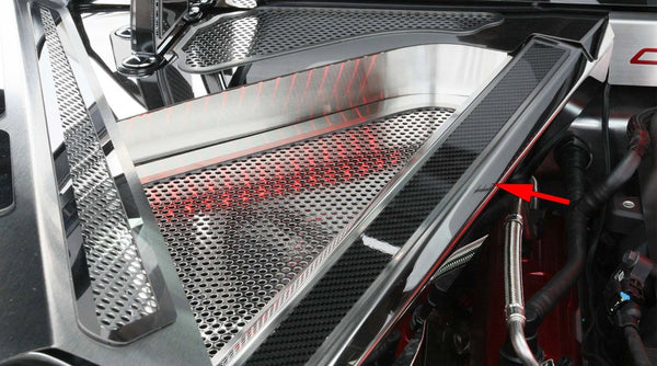 2020+ C8 Corvette Coupe - Rear Crossmember Covers w/Carbon Fiber Top Plate 2Pc | Choose Finish