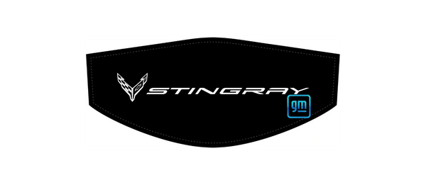 Mono-White Stingray Flags C8 Trunk Cover Convertible or Coupe
