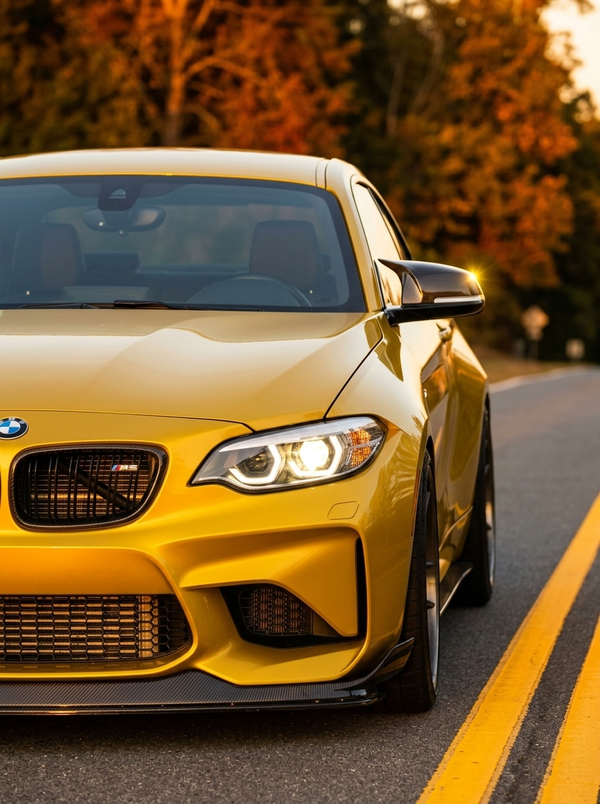 BMW 1 & 2 Series F20 F21 F22 F32 F87 M135i M140i M Style Carbon Fiber Side Mirror Covers (2012 - 2019)