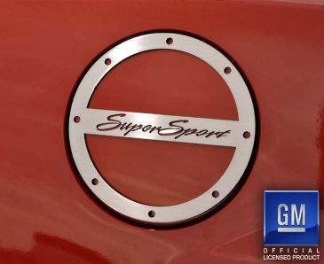 2010-2019 Camaro SS - Super Sport Fuel Door Cover | Brushed Stainless Steel
