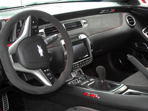 2010-2015 Camaro - Aftermarket Radio Trim Plate | Brushed Stainless Steel w/Polished Bezel