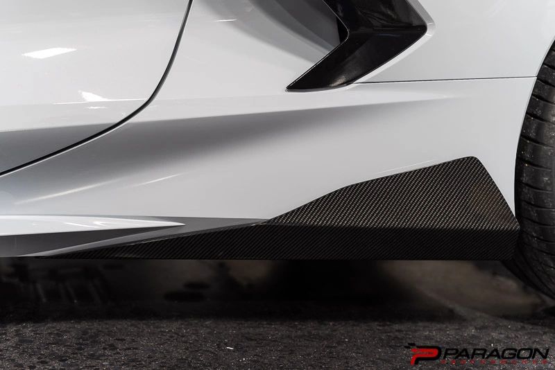 C8 Corvette Carbon Fiber or Carbon Flash 5VM Rocker Winglets