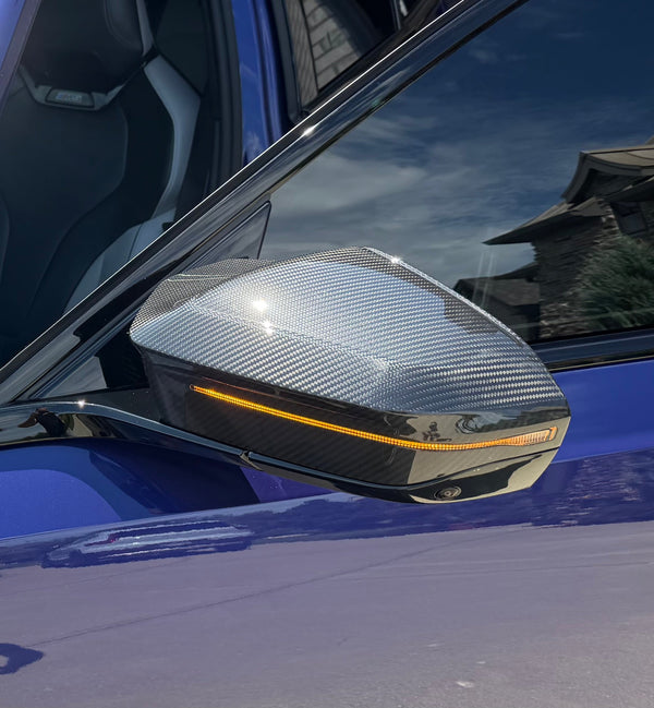G90/G99 M5 Style Dry carbon Fiber Mirror Covers