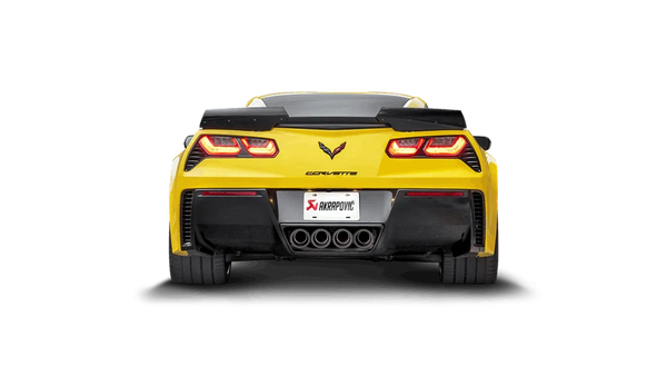 Akrapovic Corvette Z06 C7 Slip-On Exhaust System w/ Carbon Tips (Titanium)