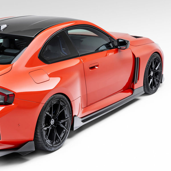 2023-Up BMW G87 M2 Exterior Vorsteiner Performance BMW G8X M2 VRS Aero Vented Fenders with Side Skirts Carbon fiber PP 2X2 Glossy V-Style™️