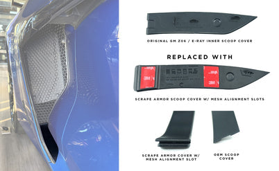 Scrape Armor Side Radiator Guards - Corvette C8 Z06 / E-Ray