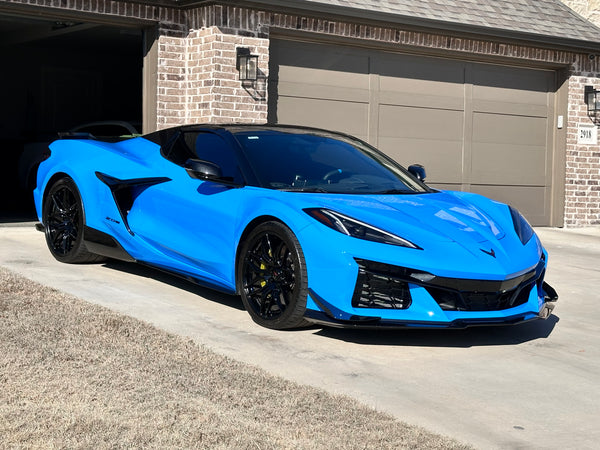 AGM C8 Corvette Z06/ERay Aero Blades (Visible Carbon/Carbon Flash Metallic)