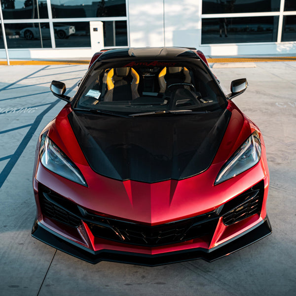 2020-2024 Corvette C8 Stingray Z06 Track Package 15pcs Full Conversion Front Bumper Body Kit
