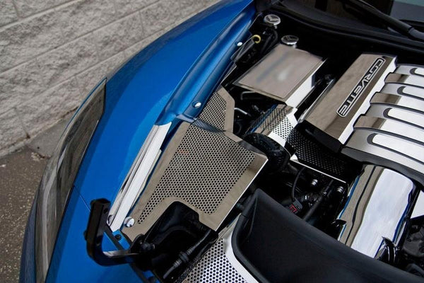 2014-2019 C7 Corvette Z06/Grand Sport/Stingray - Inner Fender Covers 3Pc | Stainless Steel, Brushed Finish