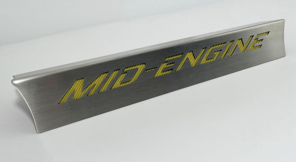 2020+ C8 Coupe Corvette Lower Rear Window Accent Mid-Engine Style Carbon Fiber | Choose Color