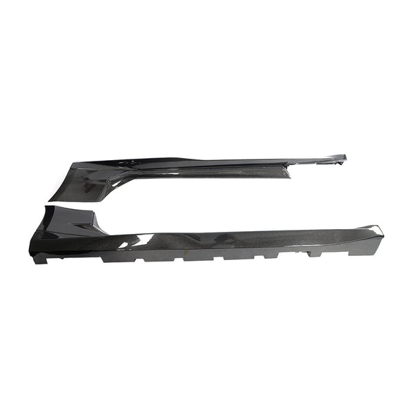2016-2025 Chevy Camaro SS/RS ZL1 Style Side Skirt Rocker 1pc Gloss Carbon Fiber (PAIR)