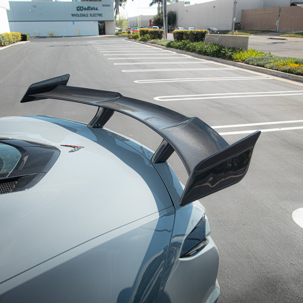 2023-2026 C8 Corvette Z06/E-Ray ZR1 ZTK Rear Spoiler Gloss Carbon Fiber 1pc