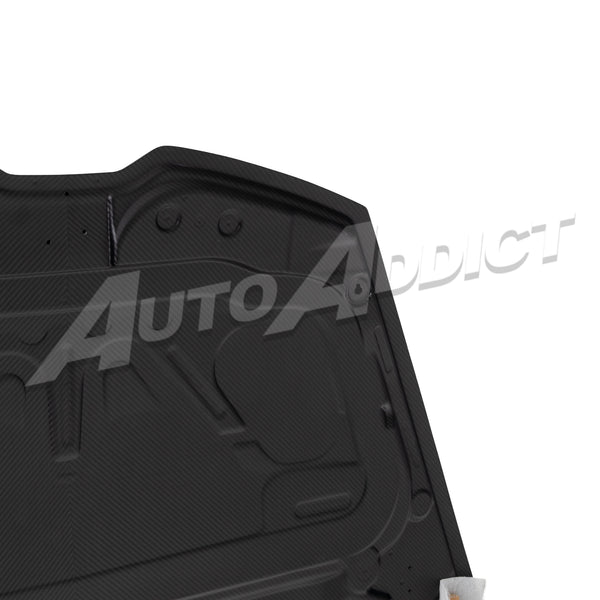 2014–2024 Lamborghini Huracán Type-Tecnica V-Shaped Dry Double-Sided Carbon Fiber Hood