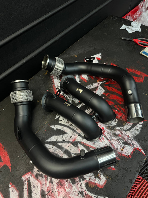 Rvng (F90,F91,F92,F93) M5 & M8 S63 High Temp Cerkote 3” Downpipes