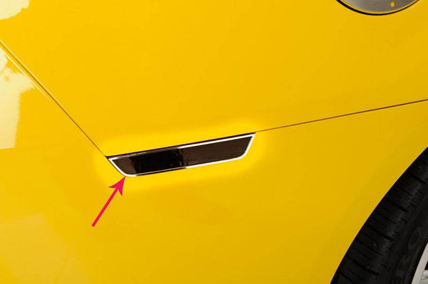 2010-2014 Camaro - Side Marker Trim 4Pc | Polished Stainless Steel