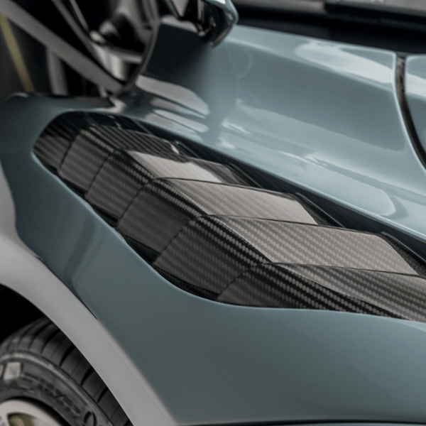 McLaren 720S Coupe or Spyder Silverstone Edition Aero Front Fenders W/ Integrated Vents. Carbon Fiber PP 2x2 Glossy