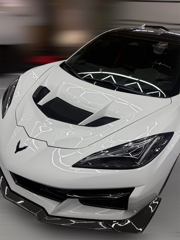 OEM Functional C8 ZR1 Hood With All Hardware and Ducts