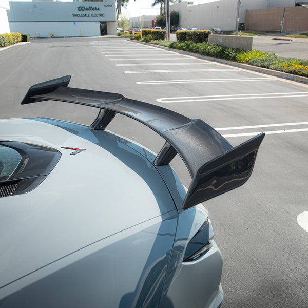 2023-2026 C8 Corvette Z06/E-Ray ZR1 ZTK Rear Spoiler Gloss Carbon Fiber 1pc