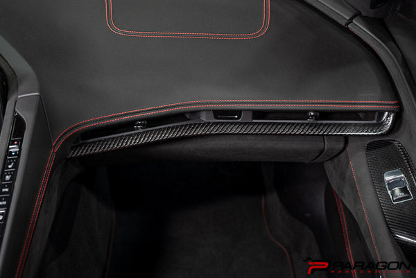 C8 Corvette Carbon Fiber Interior Trim - 3 Pc Kit - All Blue