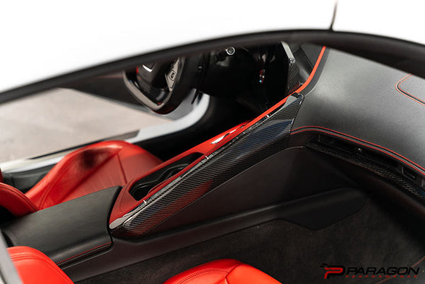 CCS C8 Corvette Carbon Fiber Upper Right Center Console Trim