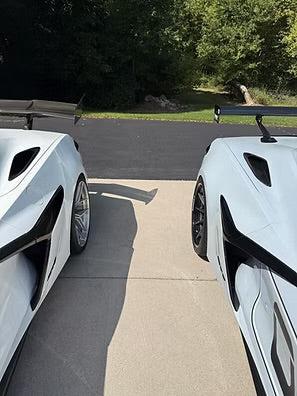 AGM C8 Corvette Carbon Fiber ZR1 Rear Hatch Scoops (ALL Models)