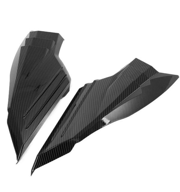 PC Plastic Painted Carbon Fiber Rear Intake Port Trim For Corvette C8 Z51 Z06 E-Ray GS Coupe Only 2020-2027