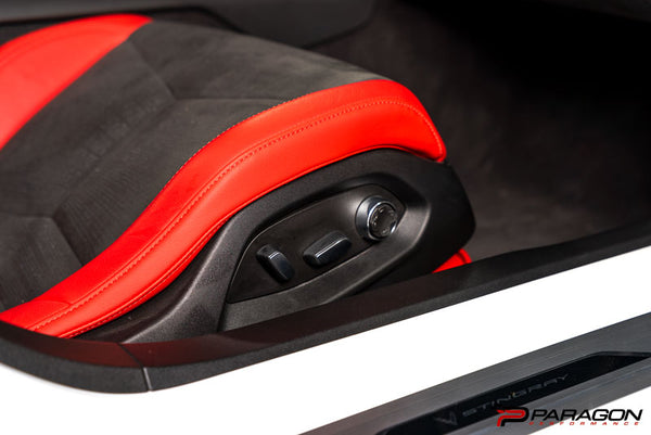 CCS C8 Corvette Carbon Fiber Seat Adjuster Trim Overlay