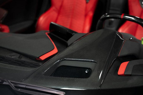 Carbon Fiber Hud Dashboard Cover - Center