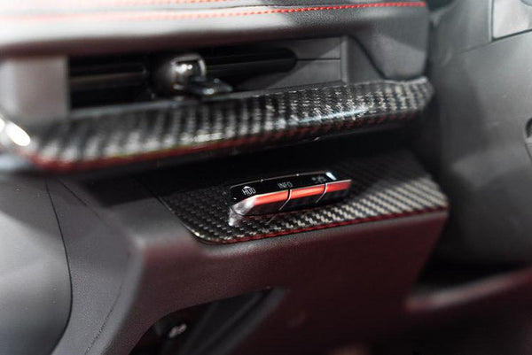 C8 Corvette Carbon Fiber HUD Button Cover