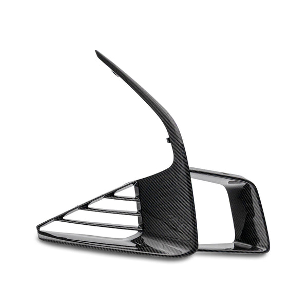 2025-2026 Cadillac CT5-V Blackwing Front Side Outer Grilles Pre Preg Gloss Carbon Fiber Pair