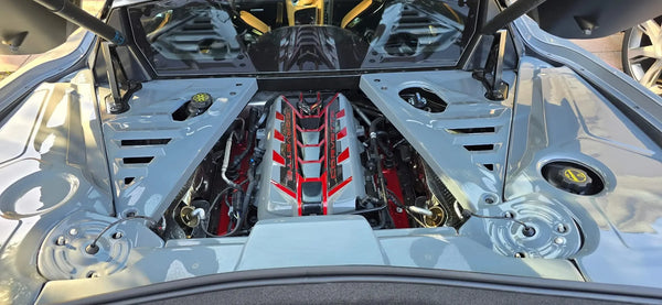 CTC Corvette C8 Engine Bay Upgrade – Custom 3 Pieces Panels for Z06, E-Ray & Stingray (2020-2026)