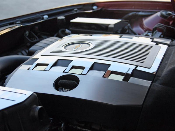 2010-2015 Camaro RS - Engine Shroud Cover V6 10Pc | Polished, Brushed, Gold Tone Stainless Steel