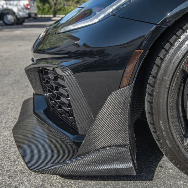Chevrolet Corvette C7 ZR1 DRY Carbon Fiber Front Splitter Winglet Extension