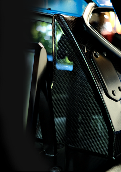 C8 Corvette O6G-Ultra B-Pillar Covers - Carbon Fiber