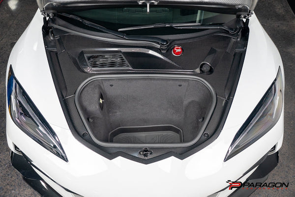 CCS C8 Carbon Fiber Frunk Surround - 4pc kit
