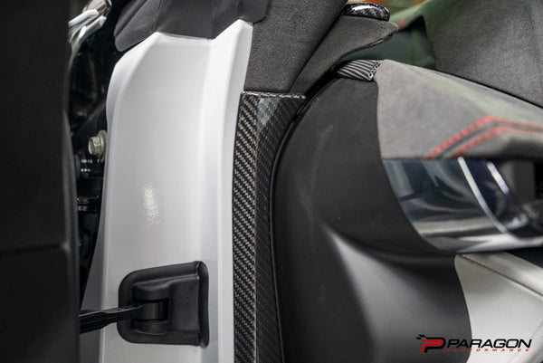 CCS C8 Corvette Carbon Fiber Dashboard Door Sill Trim