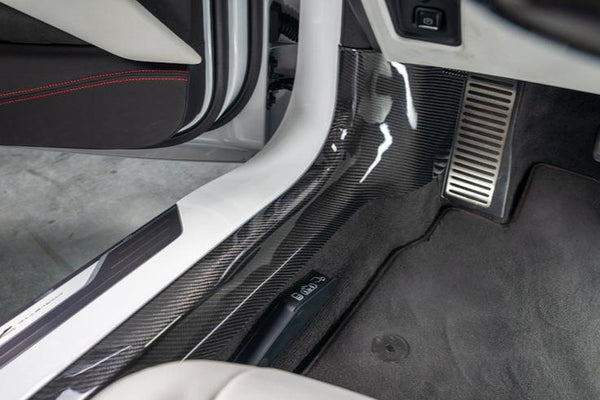 C8 Corvette Carbon Fiber Inner Door Sill Panel