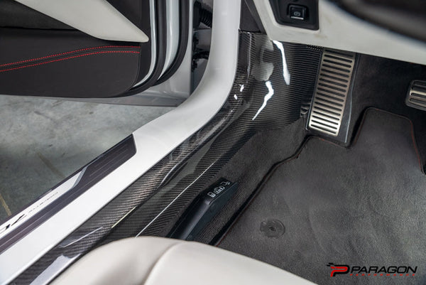 CCS C8 Corvette Carbon Fiber Inner Door Sill Panel
