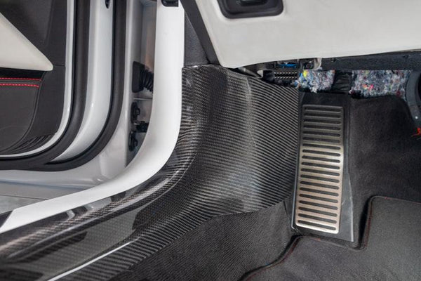 C8 Corvette Carbon Fiber Inner Door Sill Panel