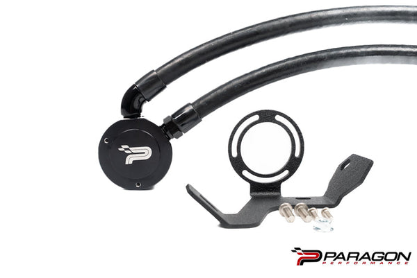 Paragon Performance C8 Corvette Oil Catch Can - Coupe with PTR manifold only