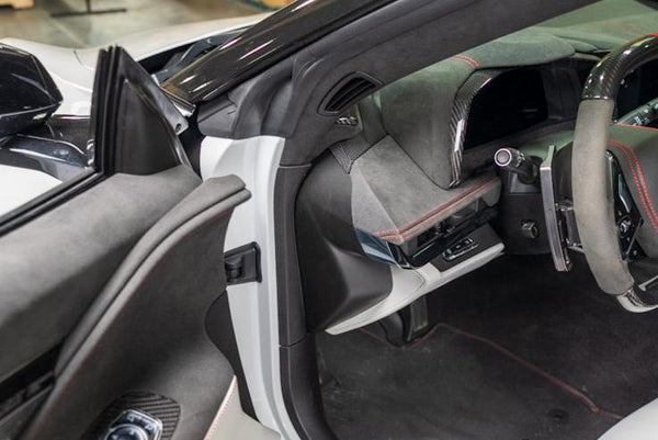 C8 Corvette Carbon Fiber Dashboard Door Sill Overlay