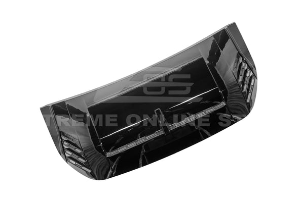 2021-Up Ford Bronco Raptor Package Front Hood Bonnet Scoop Cover Glossy Black