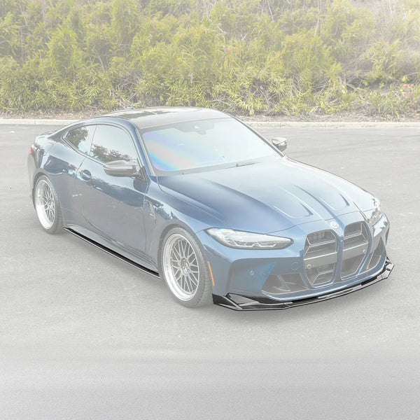2021-Up BMW G82 G83 M4 VRS Carbon Fiber Front Splitter Lip & Side Skirts