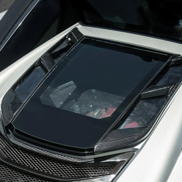 2020-Up Corvette C8 Convertible Rear Hatch Upper HTC Tonneau Window Inserts