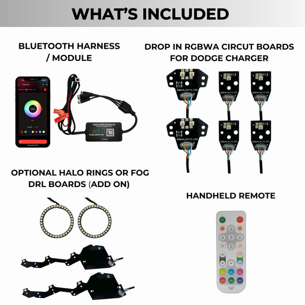 Dodge Charger RGBWA DRL Boards (2015-2024)