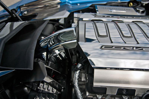 2014-2019 C7 Corvette Stingray - Throttle Body Actuator Cover | Polished Stainless Steel