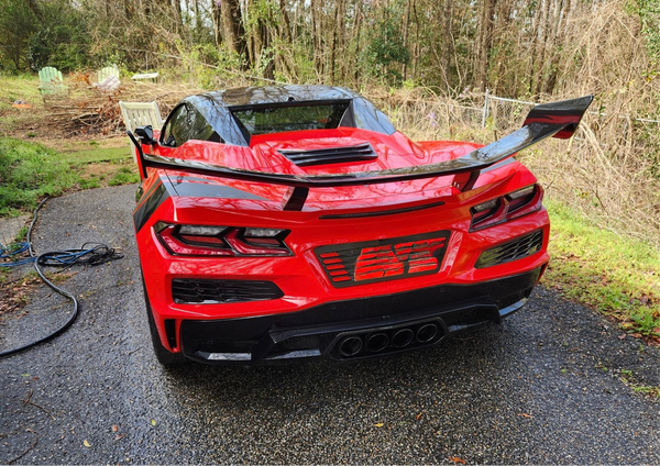 AGM C8 Corvette Z06/ERay ZR1 High Wing (Visible Carbon / Carbon Flash Metallic)