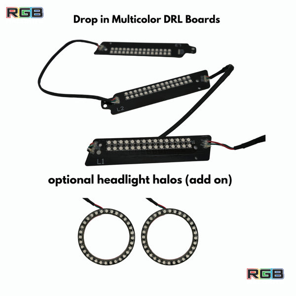 Ford Mustang Multicolor Flow Series DRL Boards (2015-2017)