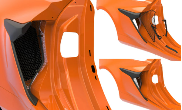 Scrape Armor Side Radiator Guards - Corvette C8 Z06 / E-Ray